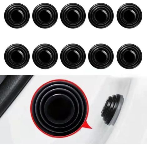 10x Amortisseurs de Porte Voiture, Autocollants Isolants Silencieux Antichoc, Coussinets Antivibrations pour Porte de Voiture, Joint Amortisseur pour Réduire les Bruits et les Chocs de Porte (1/5)