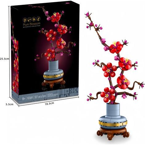 Kit de compatible avec Plum Blossom, kit décoratif compatible avec Fleur de prunier Fleur Décoration Jouets créatifs (1/2)
