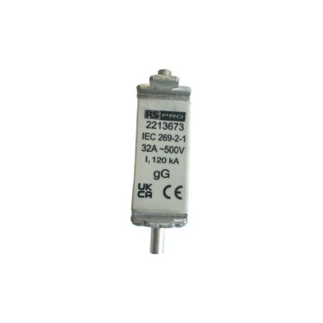 Fusible BS88 à pattes centrées 32A Fast Acting Fuse, gG NH 415V c.a. ( Prix pour 1 )