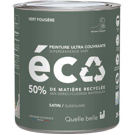 PEINTURE ECO SATIN VERT FOUGERE 2L - ID PARIS