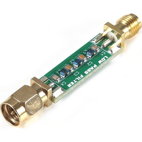 1 filtre passe-bas, pour réception ondes moyennes et courtes, atténuation interférences haute fréquence, conception compacte, radioamateur (1/5)