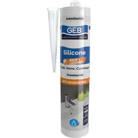 GEB 593351 sigillante siliconico traslucido, 310 ml GEB (1/5)