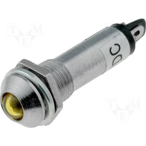 12vdc ha condotto la luce gialla della lampada principale per il pannello Ind8-12y-a