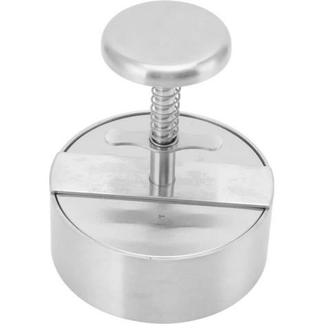 Hamburger Press Patty Maker, Acier Inoxydable Viande BœUf Fromage Veggie Burger Maker pour Grill Grill BBQ Barbecue Hamburg