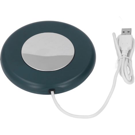 Chauffe-tasse USB 10W 55°C, économiseur d'énergie pour bureau, vert, chauffe-mug à température constante 5V DC.