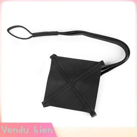 Garosa support de plante domestique Panier suspendu en cuir exquis, support pour plantes de maison, noir pour linge decoration (1/4)