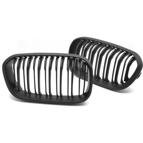 Grille calandre BMW serie 1 F20/F21 de 2015 a 2018 Noir Mat Double Barres-42561900 (1/5)