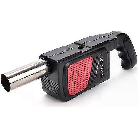 Souffleur d'air portable pour barbecue, ventilateur électrique portatif pour barbecue de camping en extérieur, outil pour griller au charbon de bois, souffleur à feu (1/4)