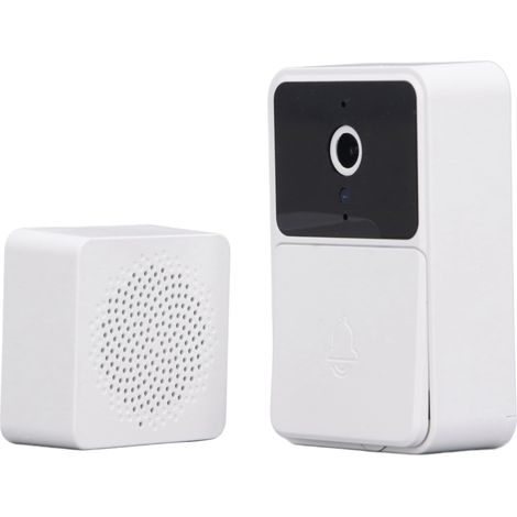 Sonnette vidéo sans fil WiFi avec caméra 480P HD, vision nocturne, interphone bidirectionnel pour la maison (1/5)
