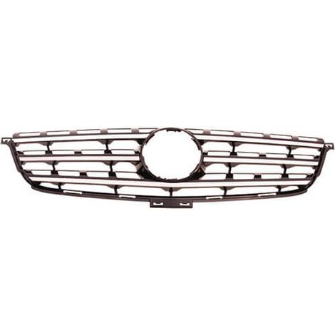 Grille de calandre face avant supérieure noire moulure chromée Mercedes Classe M (W166) 2011-2015