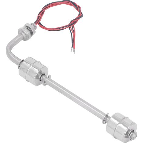Capteur de niveau d'eau en acier inoxydable commutateur à flotteur liquide pour pompe piscine bac poisson aquarium étang 0110V AC DC (1/5)