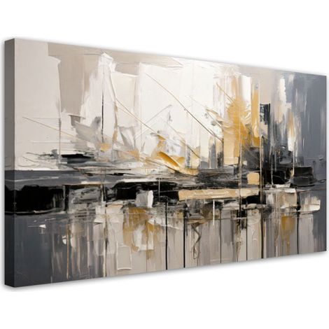 Wandbild für das Schlafzimmer Abstrakte Komposition Urbanistik 80x40 cm (1/5)