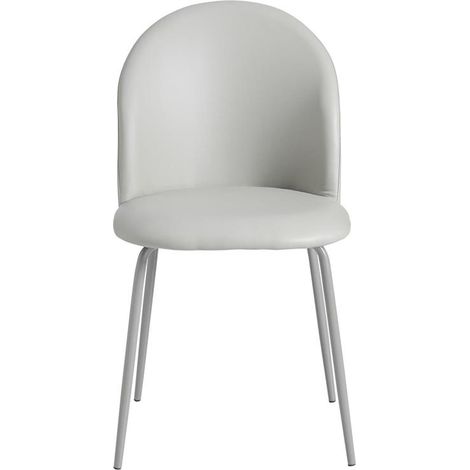SEDIA BONNIE CON SEDUTA IN POLIURETANO GRIGIO STRUTTURA IN METALLO DIMENSIONI 45X55X82 CM