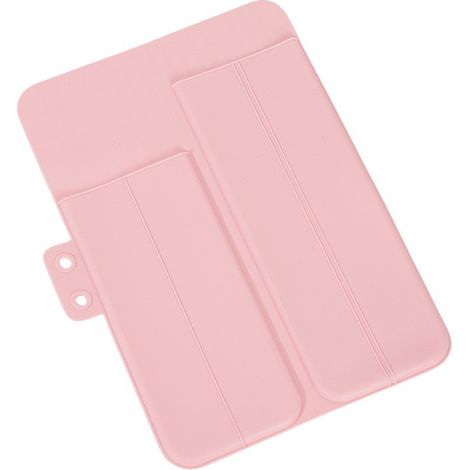 Kindfiber OÜ-Tapis Résistant à la Chaleur pour Fer à Friser, Silicone Pochette pour Fers à Boucler, Pochette pour Fer à Cheveux à Rayures Antidérapantes (1/5)