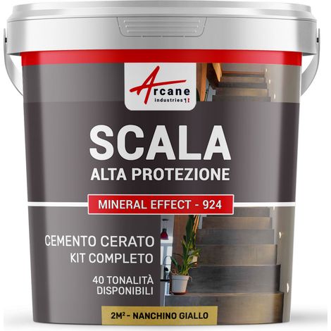 Cemento Cerato Scale - Kit Completo - 2 m² (in 2 strati) Nankin Giallo - ARCANE INDUSTRIES