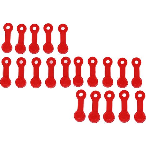 20 pièces bouchons de graisse pour raccords zerk, capuchons anti-poussière pour vis de purge de frein, voiture et moto rouge