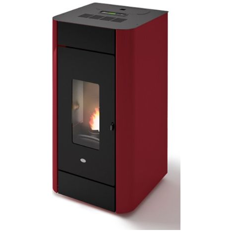 Eva Calòr Termoestufa De Pellet Ventilada FRIDA 13 901670600 Acabado Rojo (1/5)