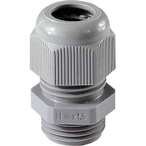 Jacob 50.632 PA7001 Pressacavo filettato con antistrappo M32 Poliammide Grigio-Argento (RAL 7001) 1 pz. (1/4)