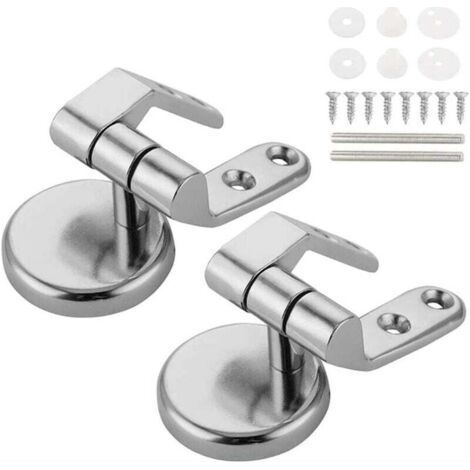 Zinc Alloy Toilet Seat Hinge, Replacement Fixings for Wooden and MDF Toilet Seat (1/5)