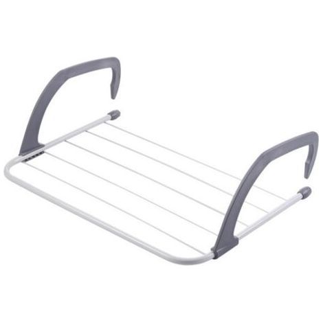 Corde à linge pour radiateur/balcon 50 cm Blanc Petit/Grand (1/4)