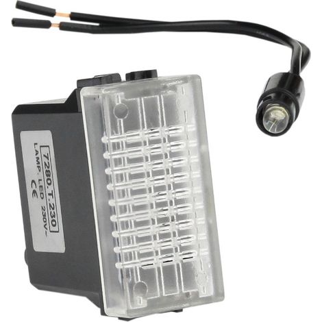 Transparente modulare LED-Signallampe 230V-Anzeige (1/2)