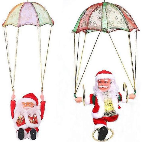 Ornement musical électrique Parachute Flip Père Noël Cadeau de Noël Charm (1/5)