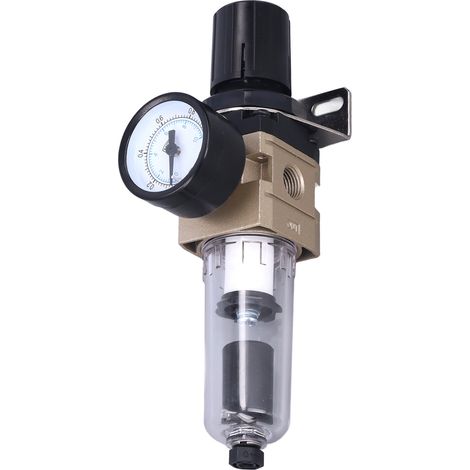 Filtre à air à purge automatique en alliage d'aluminium, acier inoxydable, séparateur huile/eau en polycarbonate, filtres à régulation pneumatique (1/5)