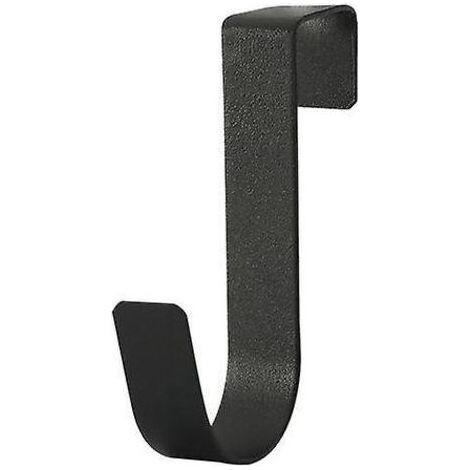 6-Pack Z-Shaped Over-the-Door Hooks, Reversible and Heavy-Duty, Fits Plastic Door Hooks for Hanging Clothes, Towels, White (1/5)