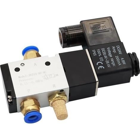 Électrovanne pneumatique à Air, 3 voies, 2 positions, 3V210-08 (1/5)
