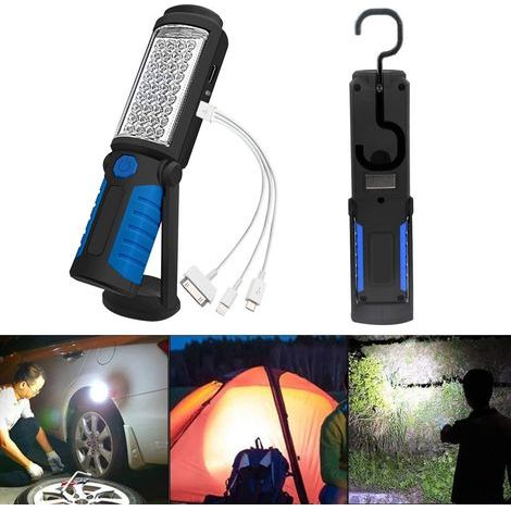 Inspektionslampe Wiederaufladbare LED-Lampe, Wiederaufladbare LED-Arbeitsleuchte Mit Magnetischen LED-Taschenlampen Inspektionslampe Arbeitsleuchte (1/5)
