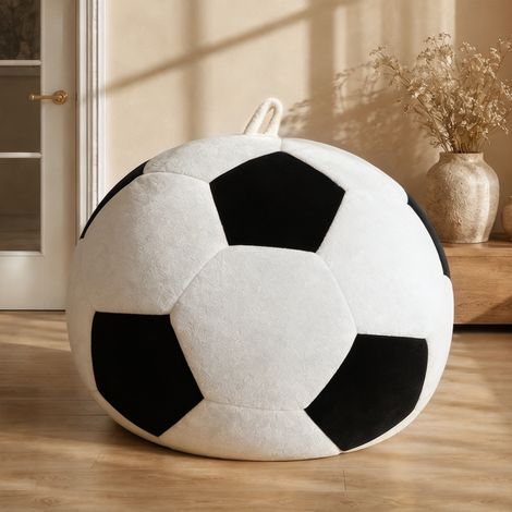 Poltrona pouf a forma di pallone da calcio (1/5)