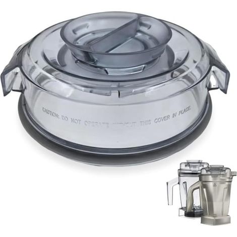 Couvercle de récipient mélangeur de rechange pour Vitamix Ascent Series A2300 A2500 A3300 A3500, couvercle en plastique ABS gris avec joint sécurisé pour un mélange fluide et un nettoyage (1/5)