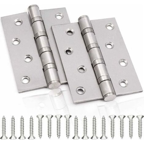 Online Store - Charnière de Porte en Inox，2 Pcs Charnières De Porte Charnières Pliables Charnières Inox Épaisseur 3mm Paumelle，pour Portes (1/5)