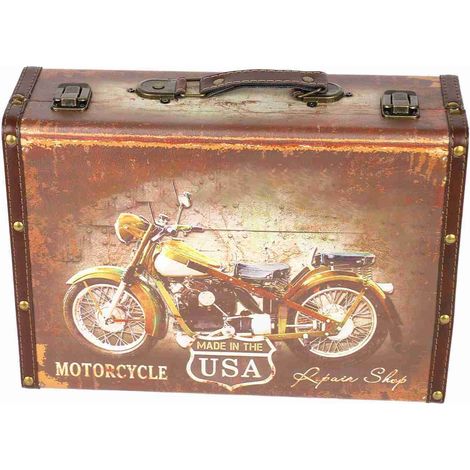 Mallette de transport de coiffeur grande capacité avec verrouillage sécurisé par mot de passe, boîte à outils portable en bois pour tondeuse, peigne et rasoir (1/5)