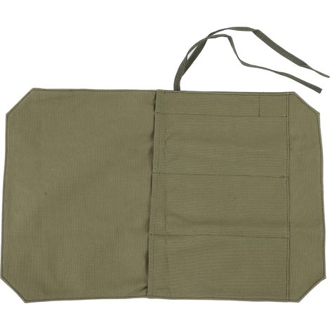 Étui couteaux 4 emplacements robuste sac portatif rouleau pour chefs cuisiniers étudiants culinaires vert armée (1/5)