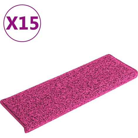 Maison Exclusive - Stufenmatten 15 Stk. 65x21x4 cm Rosa Rechtecki (1/5)