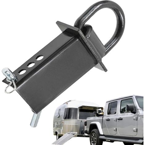 Attache en D amovible robuste - Attaches réglables pour piquets de remorque - Accessoires de remorque de taille compacte pour sangles à cliquet, sangles de treuil, grappins, crochets en J, crochets en (1/5)
