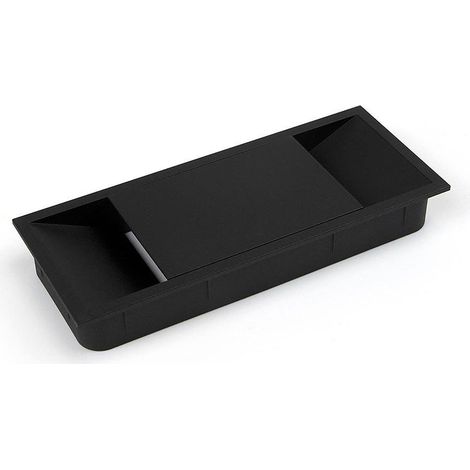 Emuca Rechteckiger Kabelkanal schwarz 269 x 80 mm (1/3)