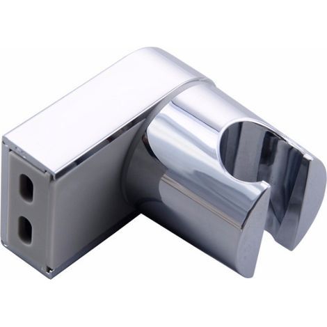 Support Pommeau De Douche, Support De Douche Mural De Douche avec Vis, Abs Chromé Poli Mural Support Coulissant Réglable(Argent) (1/5)