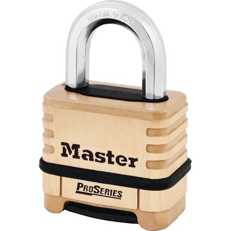 Master Lock ProSeries Brass 4-Digit Padlock with 57mm Shackle (Model MLK1175D) (1/2)