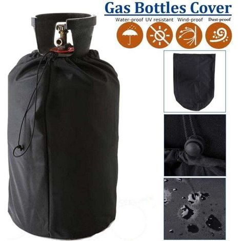 Housse De Réservoir De Propane, Housse De Protection Pour Bouteille De Gaz De 210D Avec Cordons Réglables, Couvercle De Réservoir De Gaz Oxford Anti-UV Imperméable Résistant Au Vent P (1/3)