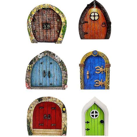 Porte féerique en bois (6 pièces) (1/3)