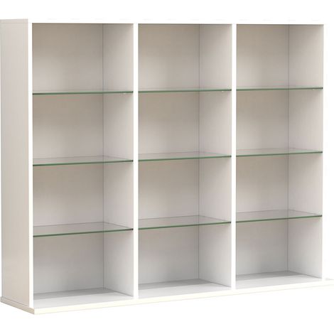 Étagère debout en bois Bibliothèque Étagère ZilasL 82x102x23 - VCM (1/4)