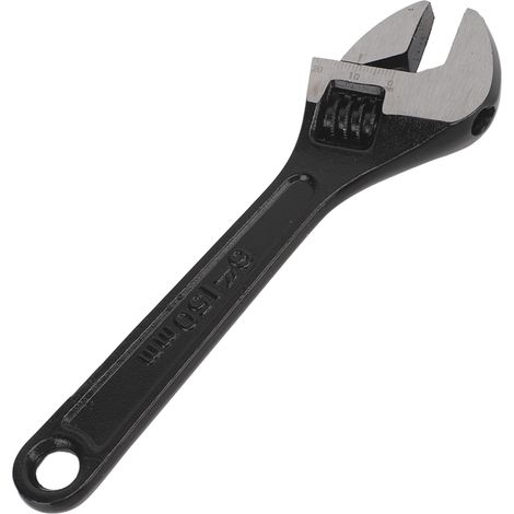 Clé à molette réglable en acier 45, moletage large, trou de suspension, usage professionnel et domestique, 6 pouces/150 mm (1/5)
