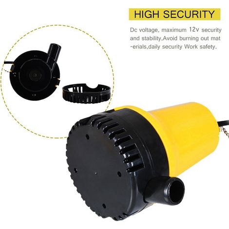 Pompe à eau électrique submersible immergée 12 V CC pour l'irrigation agricole et le nettoyage des cales (1/5)
