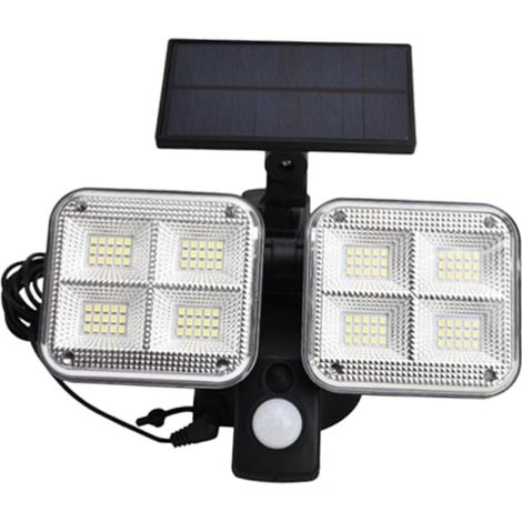 Lampe Solaire Murale Extérieure en Abs Étanche Ip65 Détection de Mouvement, 3 Modes D'éclairage et Angle Réglable, 2000mah pour Jardin et Patio (1/5)