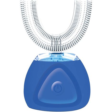 U-förmige elektrische Zahnbürste für Erwachsene, IPX7 wasserdicht, 360-Grad-Drehfunktion, wiederaufladbar, automatisch