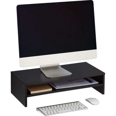 Supporto per monitor con ripiano aggiuntivo