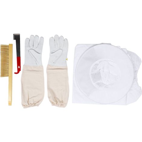 royaluxe -Combinaison de protection pour apicult, avec grattoir, gants de brosse pour abeilles, accessoire pour outils d'apicult (1/5)