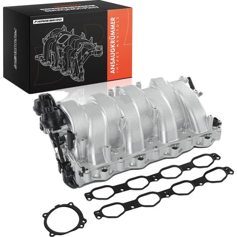Colector de admisión, construcción de aluminio, instalación en el compartimento del motor, compatible con Mercedes-Benz, números de pieza intercambiables A2731400701, 2731400701 (1/5)